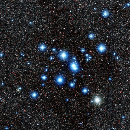 M007 - Otevřená hvězdokupa "Ptolemaiova hvězdokupa" v souhvězdí Štíra