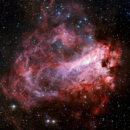 M017 - Emisní mlhovina  „Omega” / "Pocdkova" v souhvězdí Střelce